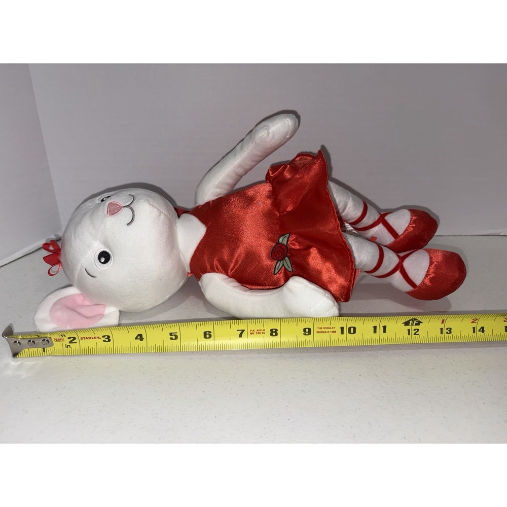 Angelina Ballerina Kohl's Cares Mattel 80th Anniversary Plush Doll 15" Red Satin - Picture 6 of 6